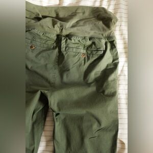Cotton Maternity Green Pants